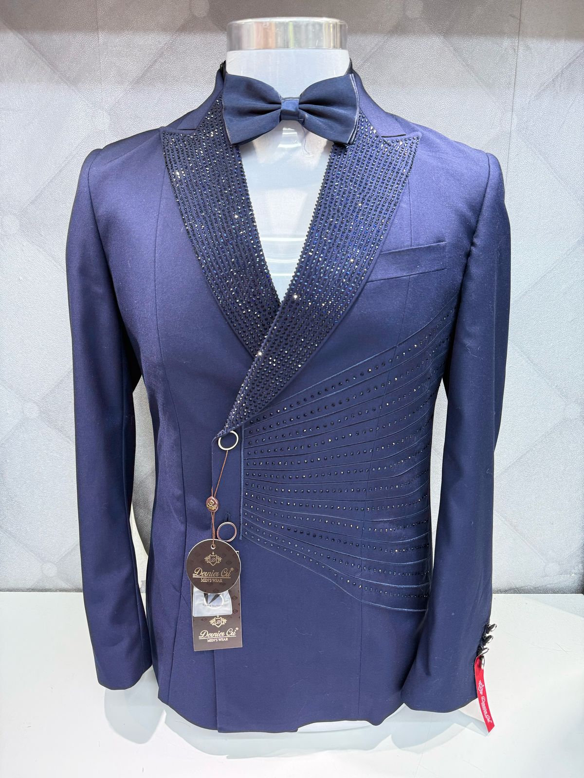 Blue Sparkle King Embellished Suit